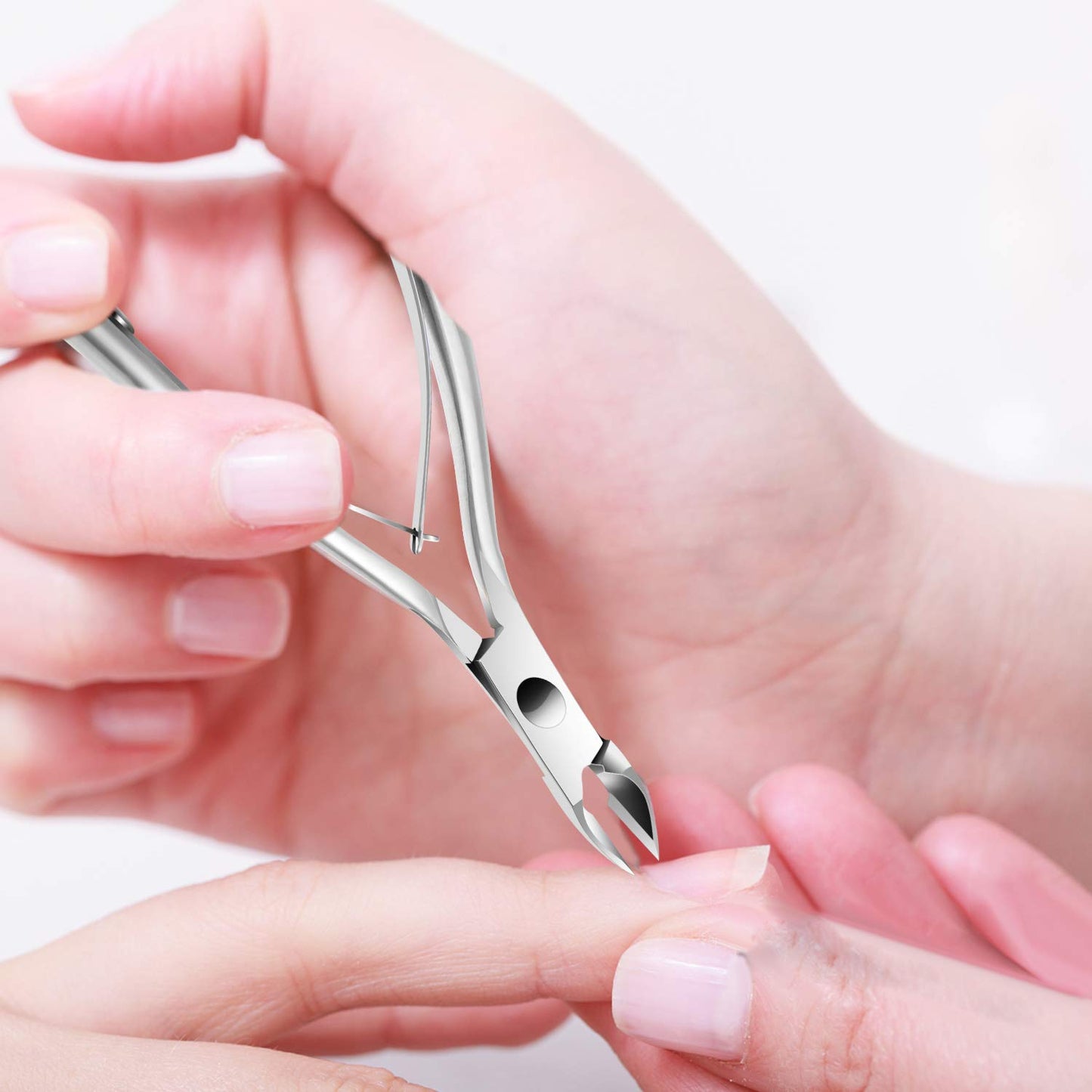 3-Piece Rainbow Cuticle Care Kit – Precision Trimmer, Dual-Head Pusher & Scraper | Surgical-Grade Stainless Steel