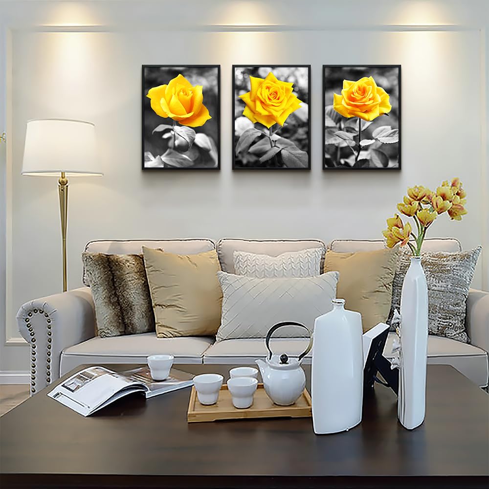 TTHYUEWS Canvas Wall Art for bar kitchen Living Room Office Bathroom home decoration Board Black and white Beach scenery golden Pineapple pictures Artwork restaurant Wall Decor Ready to Hang