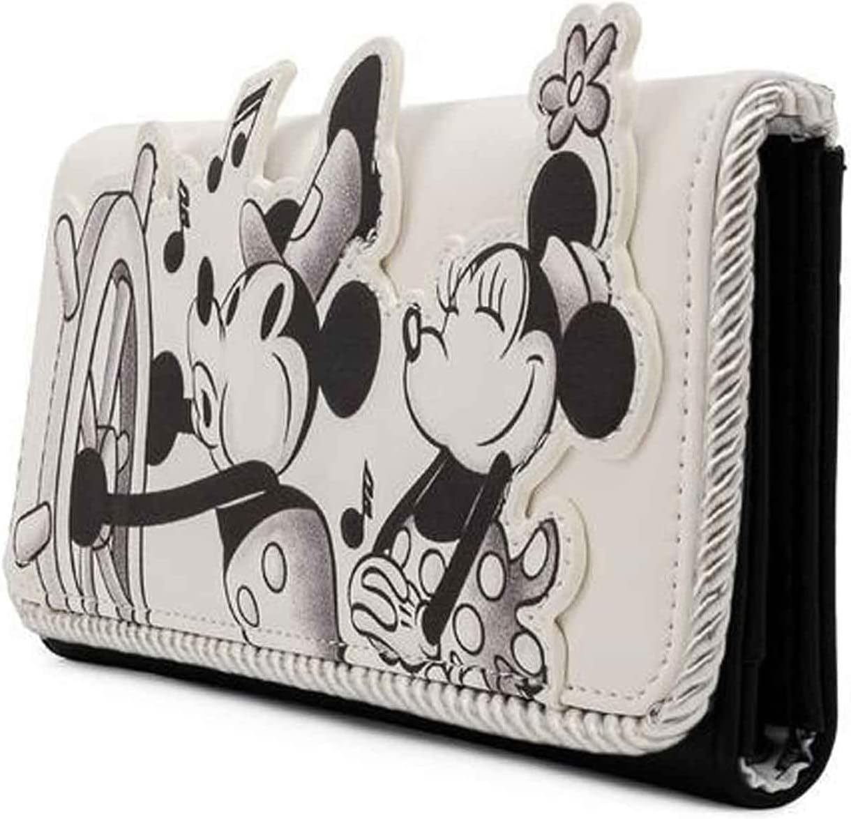 Loungefly Disney Mickey Mouse Steamboat Willie Music Cruise Geldbörse mit Klappe