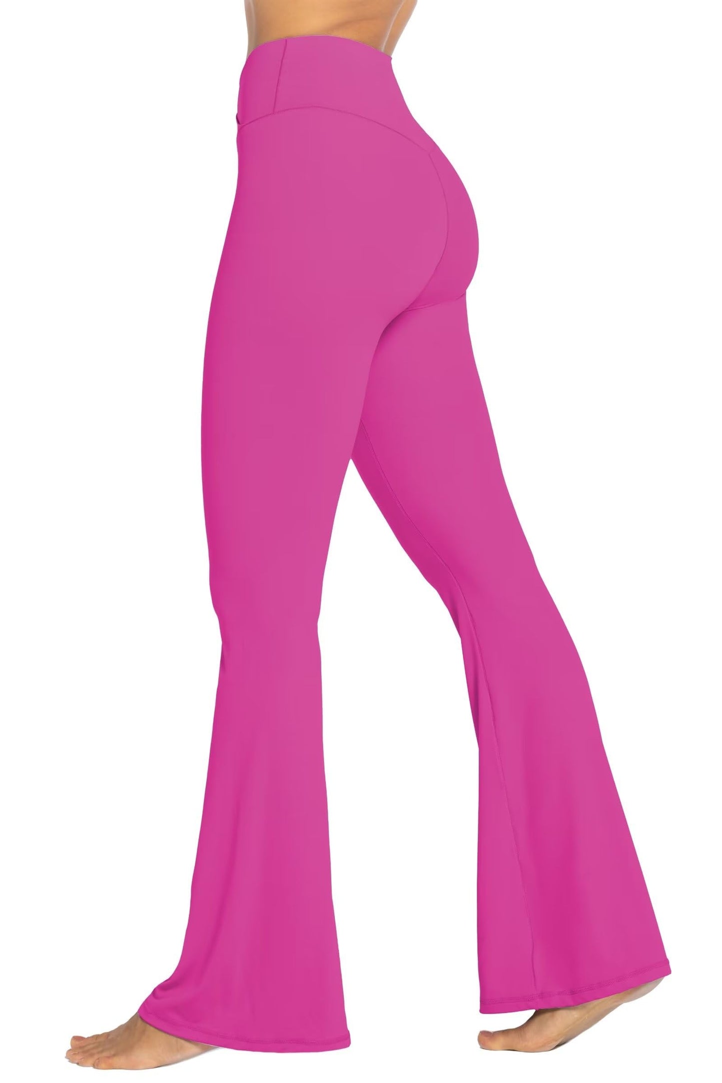 Sunzel Womens Flare Leggings No Front Seam Flare Yoga Pants with Tummy Control Crossover High Waist and Wide Leg