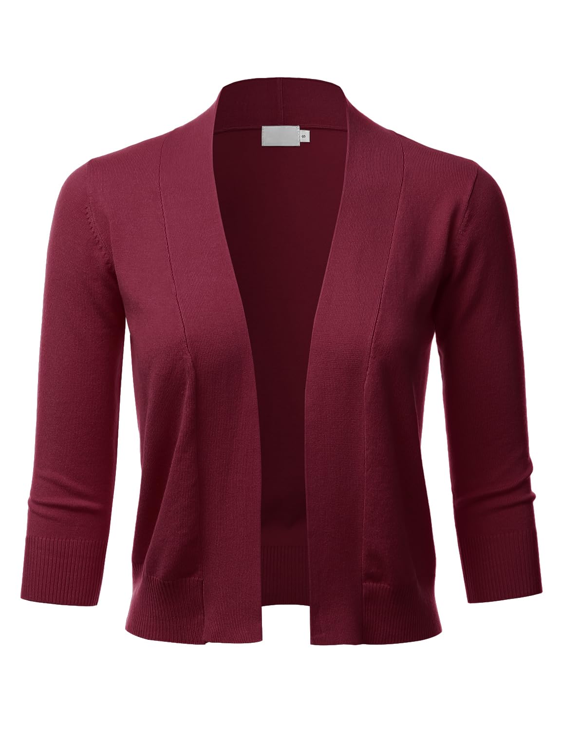 LALABEE Damen-Bolero, klassisch, 3/4-Ärmel, vorne offen, kurz, Cardigan, Shrugs für Kleider (S~XXL)