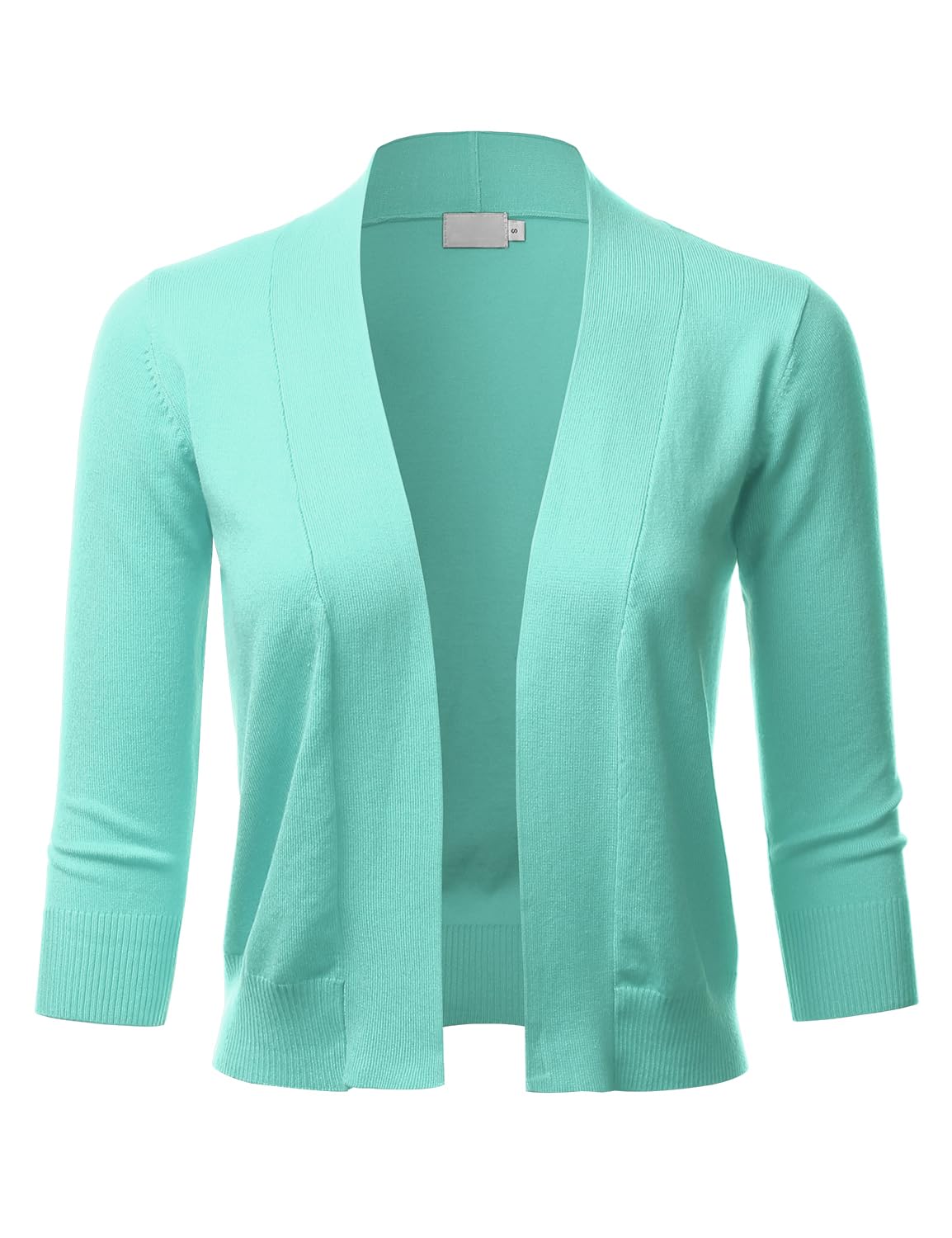 LALABEE Damen-Bolero, klassisch, 3/4-Ärmel, vorne offen, kurz, Cardigan, Shrugs für Kleider (S~XXL)