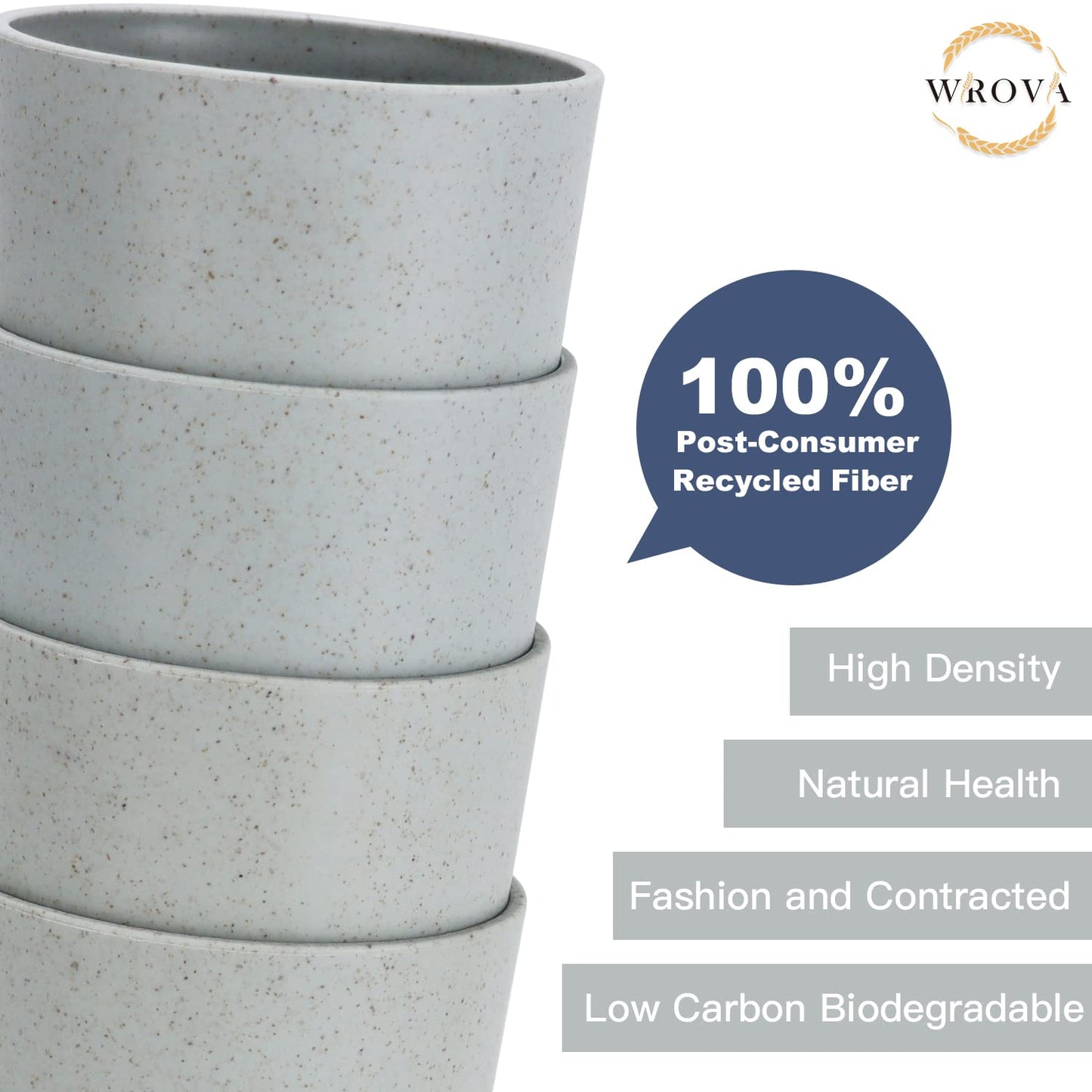 Wheat Straw Cups 8 PCS Good Alternative to Plastic Reusable Cups 20 oz Unbreakable Drinking Cup Reusable Dishwasher Safe Water Plastic Glasses Colorful Series