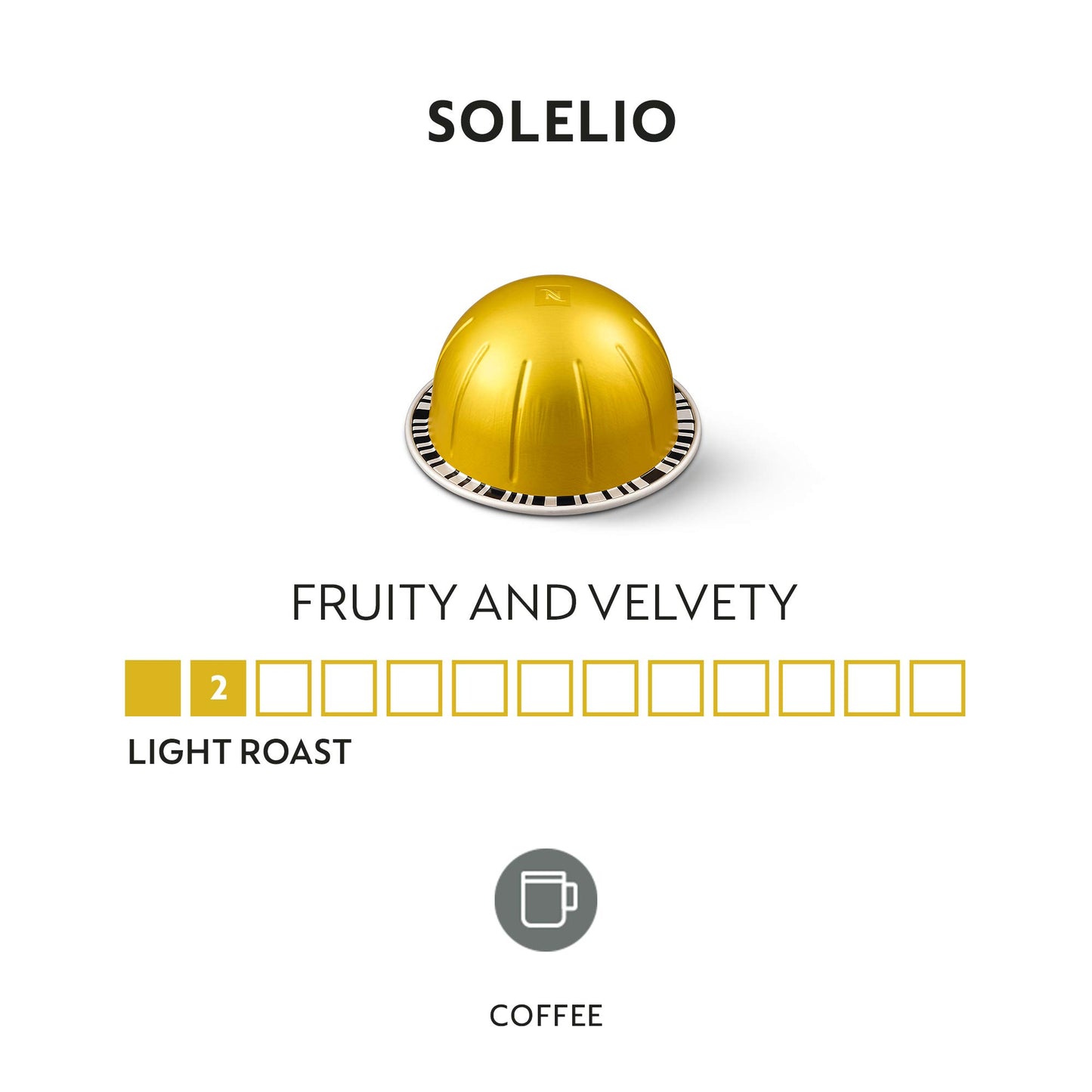 Nespresso-Kapseln Vertuo, Intenso, dunkel gerösteter Kaffee, Kaffeepads à 30 Stück, ergibt 225 ml.