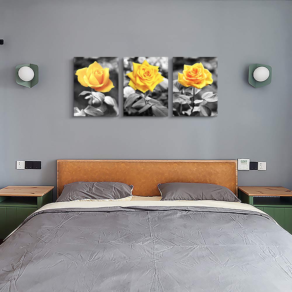 TTHYUEWS Canvas Wall Art for bar kitchen Living Room Office Bathroom home decoration Board Black and white Beach scenery golden Pineapple pictures Artwork restaurant Wall Decor Ready to Hang