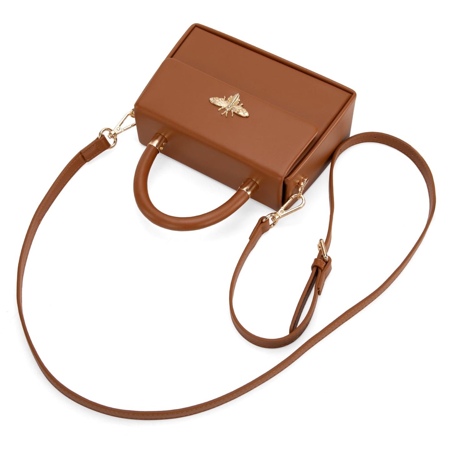 Milan Chiva Kleine Geldbörse mit Henkel für Damen, Mini-Umhängetasche, elegante quadratische Tasche