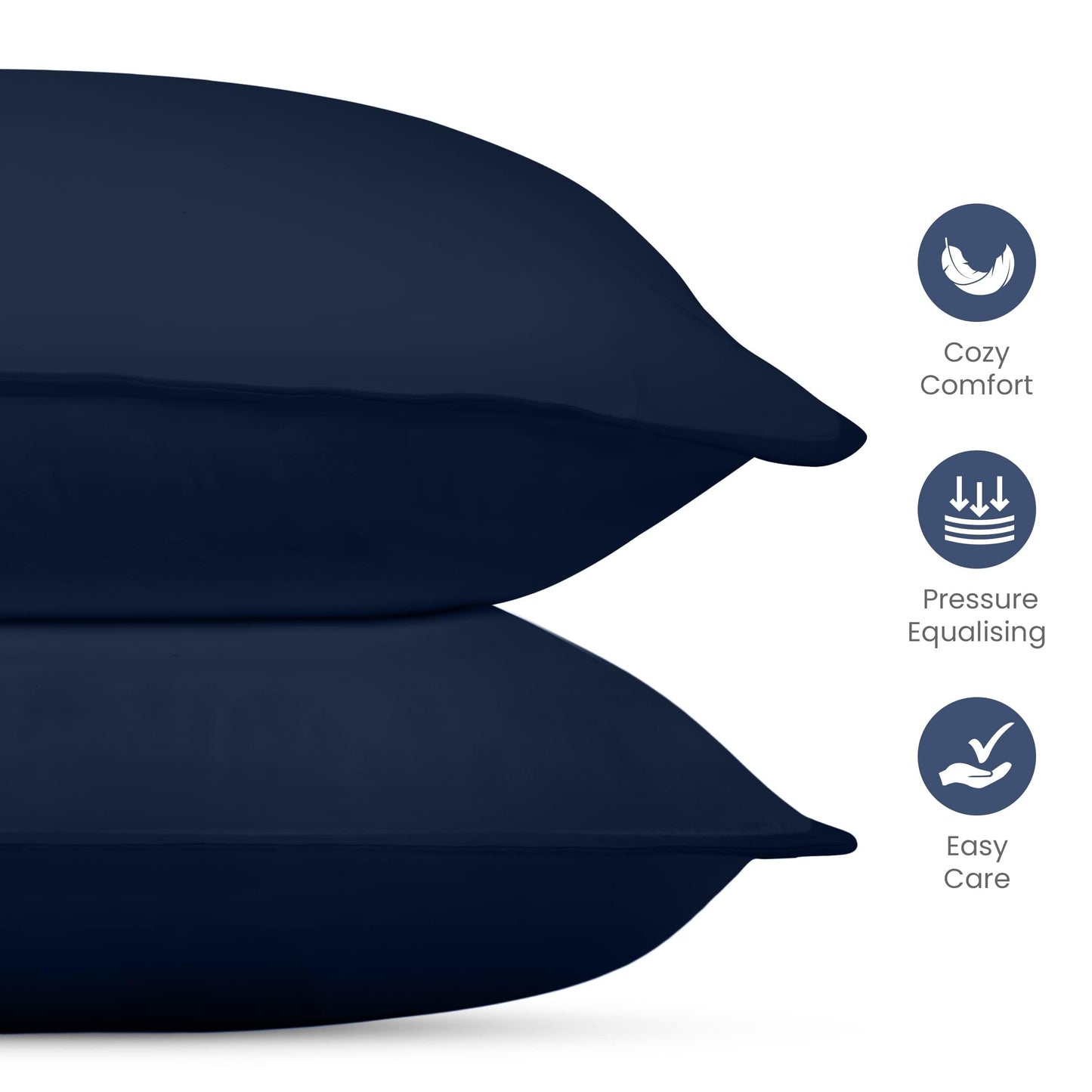 Utopia Bedding Bettkissen zum Schlafen (weiß), Queen Size, 2er-Set, Hotelkissen, Kühlkissen für Seiten-, Rücken- oder Bauchschläfer