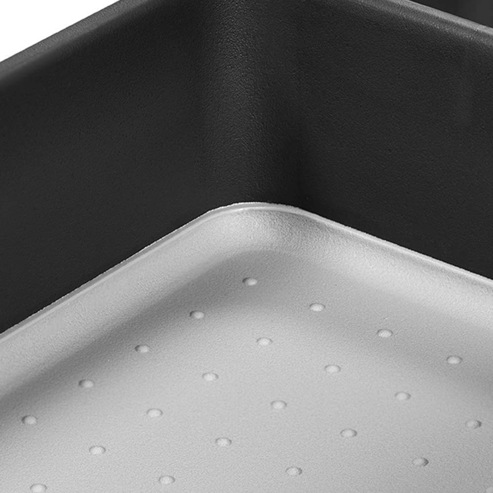 madesmart Klassische große Utensilienablage mit weichem Griff, rutschfeste Küchenschublade, Mehrzweck-Organisation für den Haushalt, BPA-frei, Granit