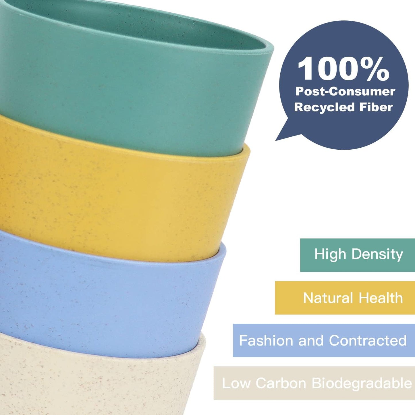 Homienly Becher mit Weizenstrohhalm, Plastikbecher, unzerbrechliche Trinkbecher, wiederverwendbare, spülmaschinenfeste Wassergläser, stapelbare Plastik-Wasserbecher in mehreren Farben (20 OZ, 8 Stück)