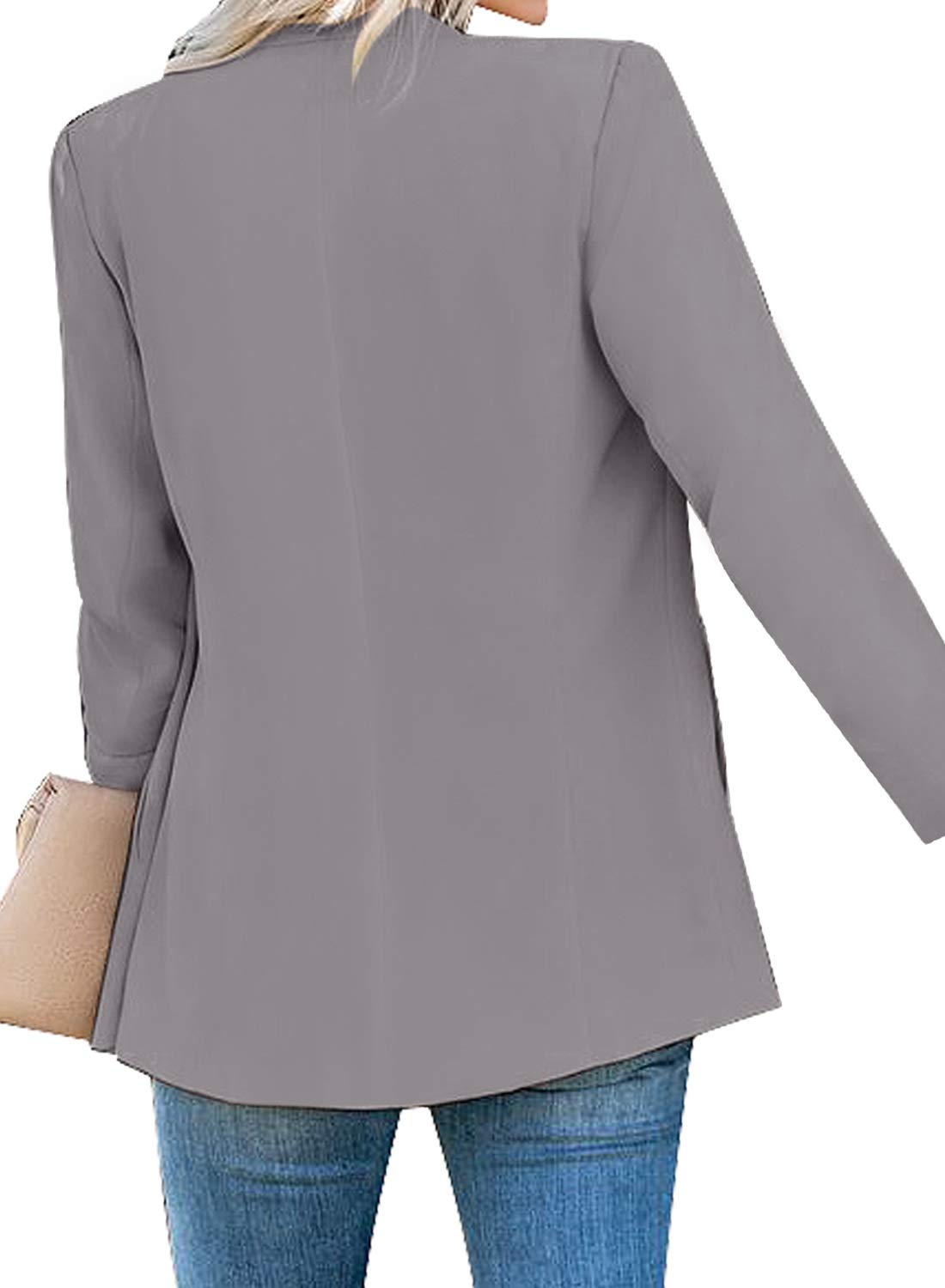 GRAPENT Damen Blazer mit offener Vorderseite, Business, Freizeit, Taschen, für die Arbeit im Büro