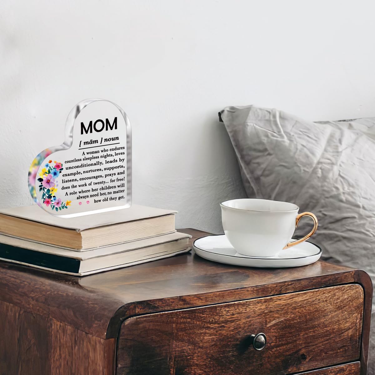 A heartfelt thank-you gift that says it all—beautifully printed on a clear 4.7 x 4.3 inch acrylic sign. Stylish, lightweight, and ready to display on any desk, shelf, or tabletop. Each piece is gift-ready and designed to leave a lasting impression.