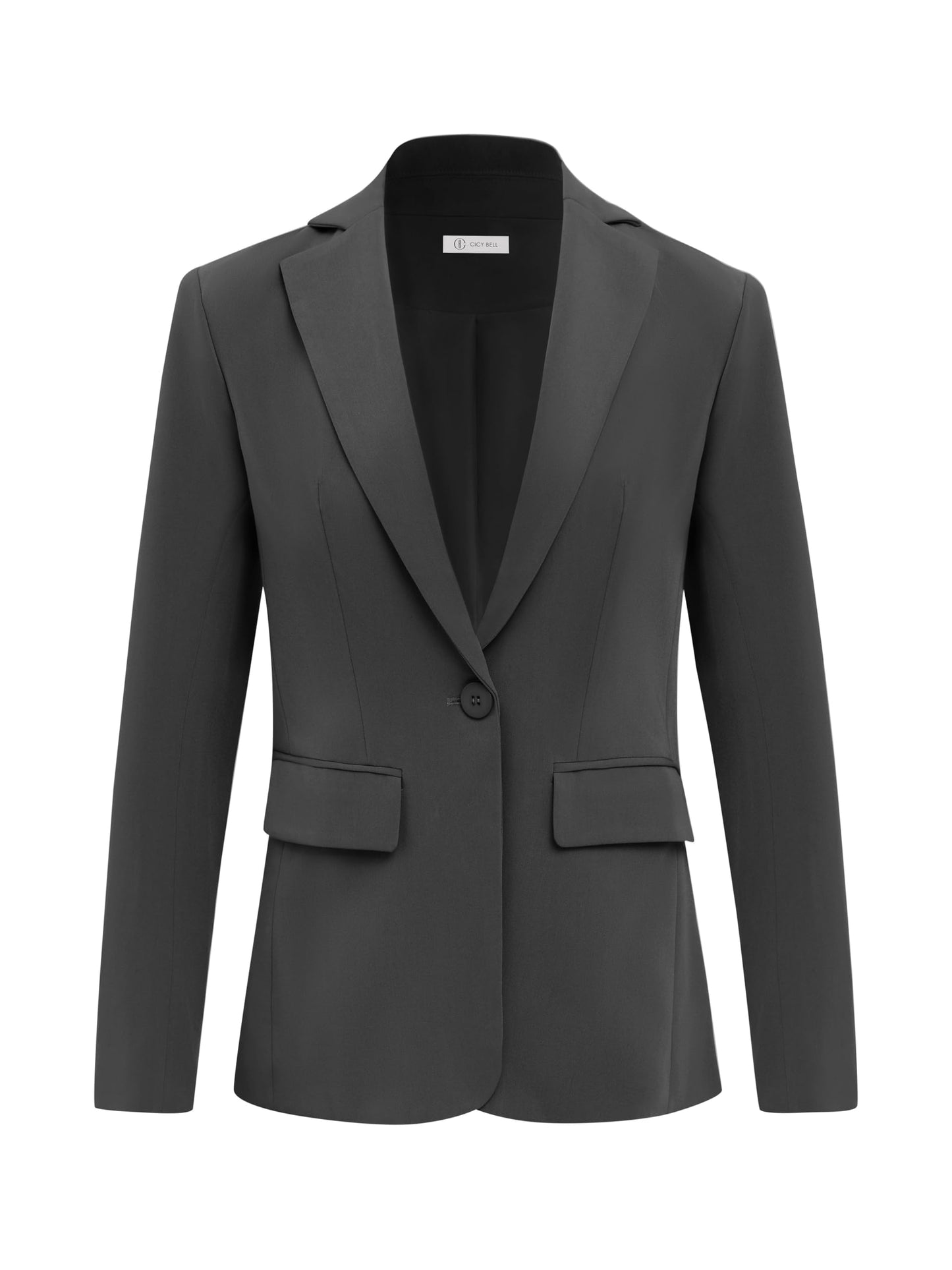 Blazers pour femmes Cicy Bell Vestes de costume à manches longues ouvertes sur le devant Tenues décontractées pour le travail