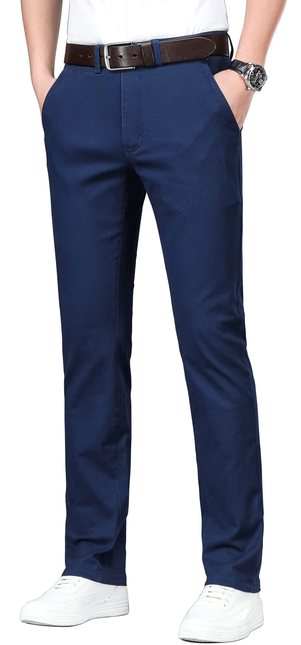 ESSYSHE Men’s Slim Fit Chino Pants Stretch Casual Khaki Pants for Men