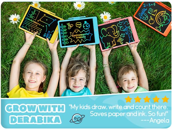 KOKODI LCD Writing Tablet, Valentines Day Gifts for Kids,10 Inch Colorful Toddler Doodle Board Drawing Tablet, Erasable Reusable Electronic Drawing Pads, Educational and Learning Toys for Kids