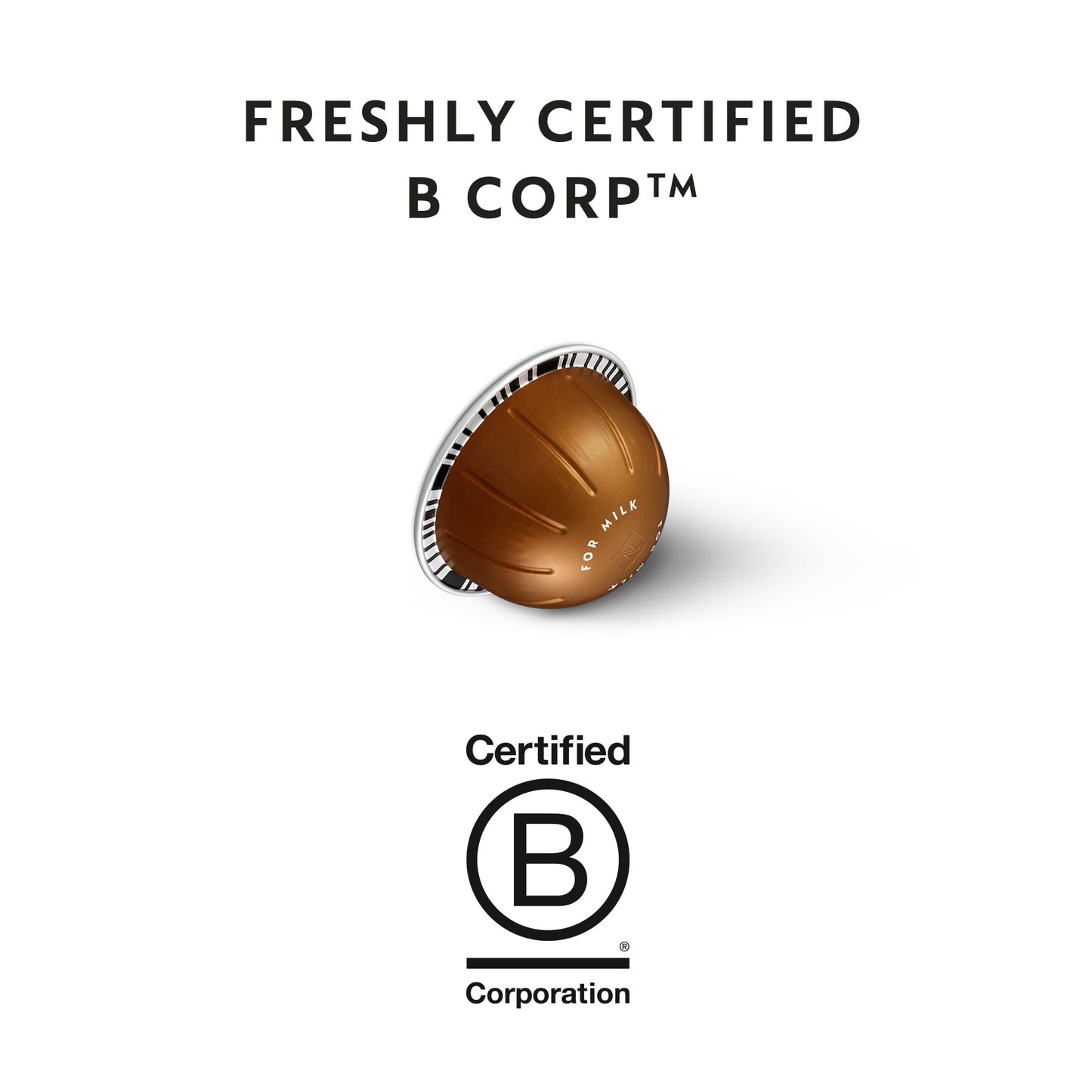 Nespresso-Kapseln Vertuo, Intenso, dunkel gerösteter Kaffee, Kaffeepads à 30 Stück, ergibt 225 ml.