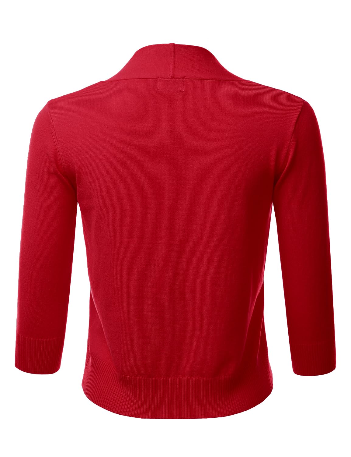 LALABEE Damen-Bolero, klassisch, 3/4-Ärmel, vorne offen, kurz, Cardigan, Shrugs für Kleider (S~XXL)