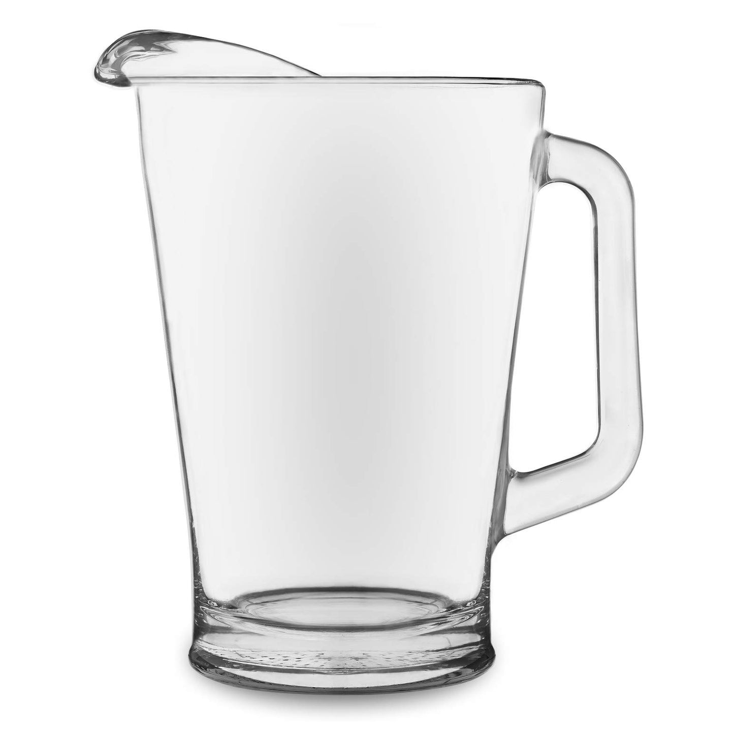 Libbey Acapulco Large Glass Pitcher Set of 2, 89 Oz, Clear, Tall Bubble Glass Pitchers with Handle, Modern Pitcher Set for Iced Tea, Punch, and More