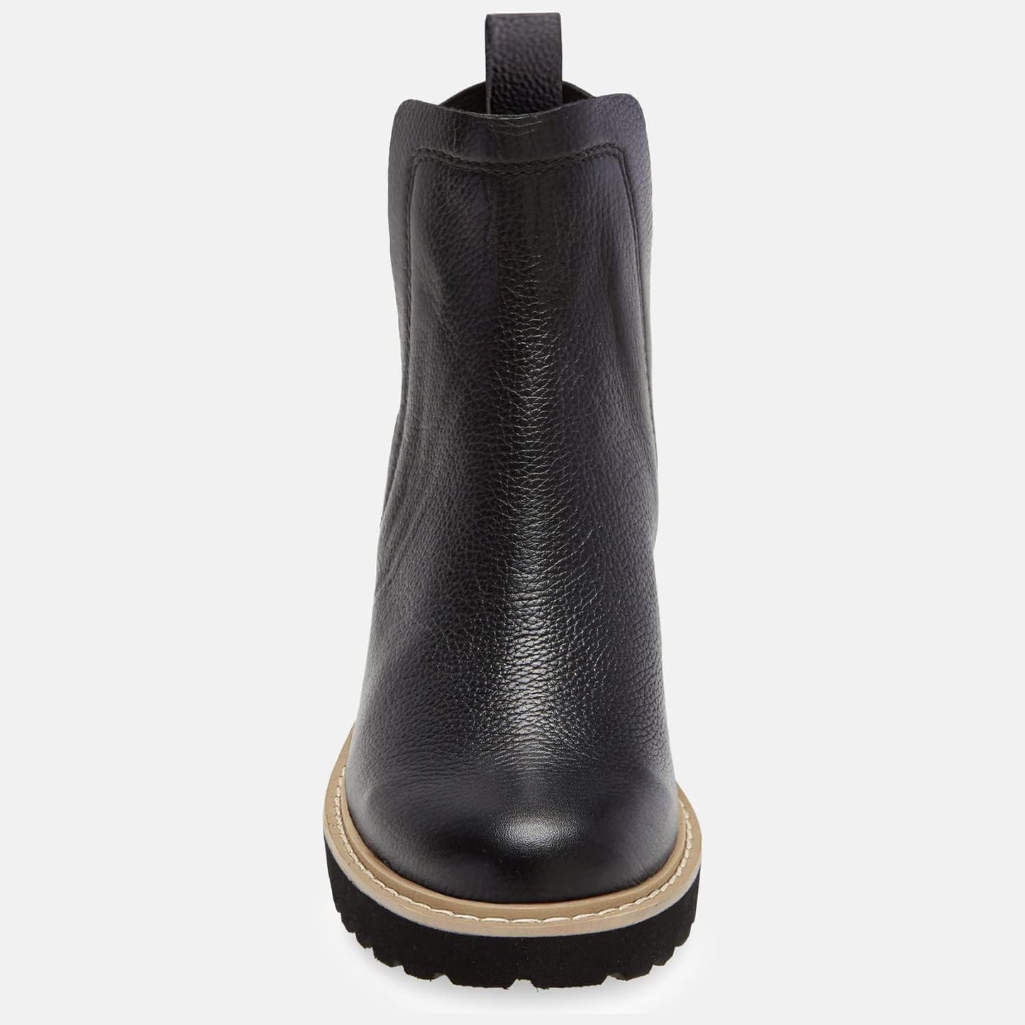 Trish Lucia Damen Chelsea-Stiefel mit Plateausohle, knöchelhoch, klobiger Blockabsatz, rutschfest, Wildleder, modische Schlupfstiefeletten
