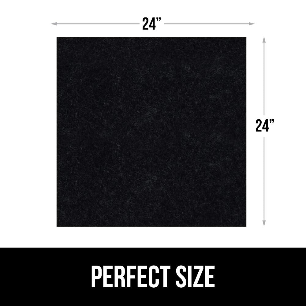 Gorilla Grip LeakGuard, nicht klebende Unterspülmatte für Küchenschränke, 24 x 40, wasserdichte, schnell trocknende Regaleinlage, langlebige, saugfähige Filzmatten für Badezimmerwaschbecken, Schränke, Kommoden, Damast, Taupe-Creme