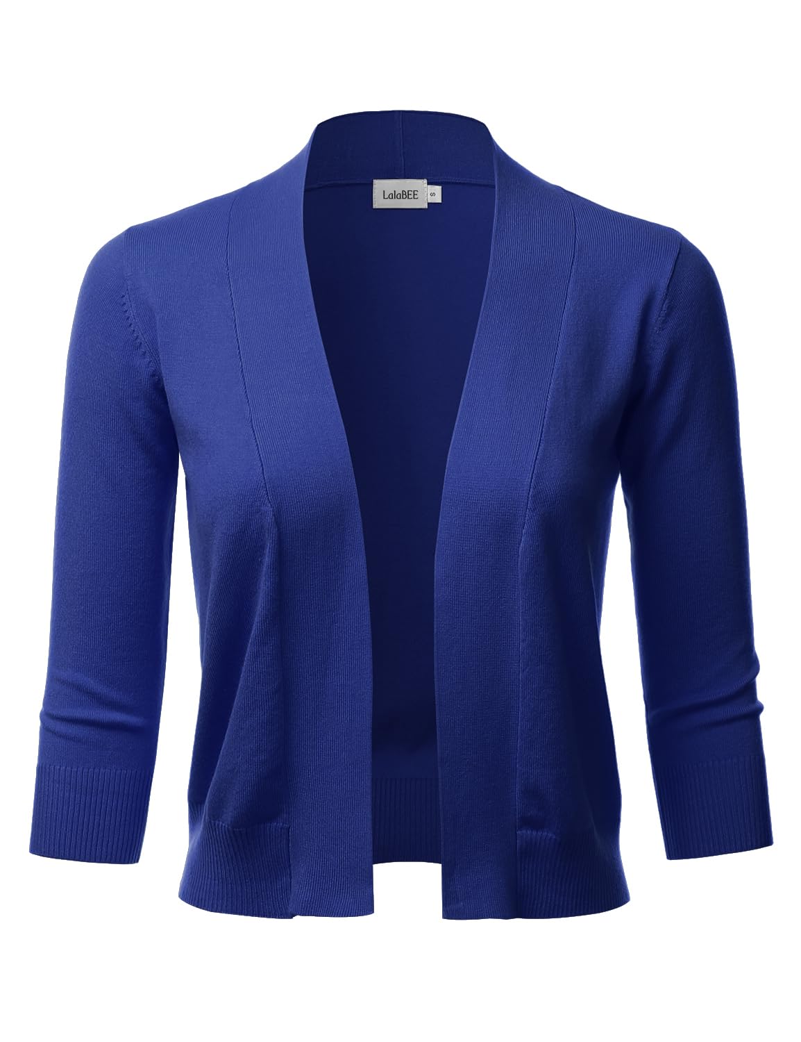 LALABEE Damen-Bolero, klassisch, 3/4-Ärmel, vorne offen, kurz, Cardigan, Shrugs für Kleider (S~XXL)
