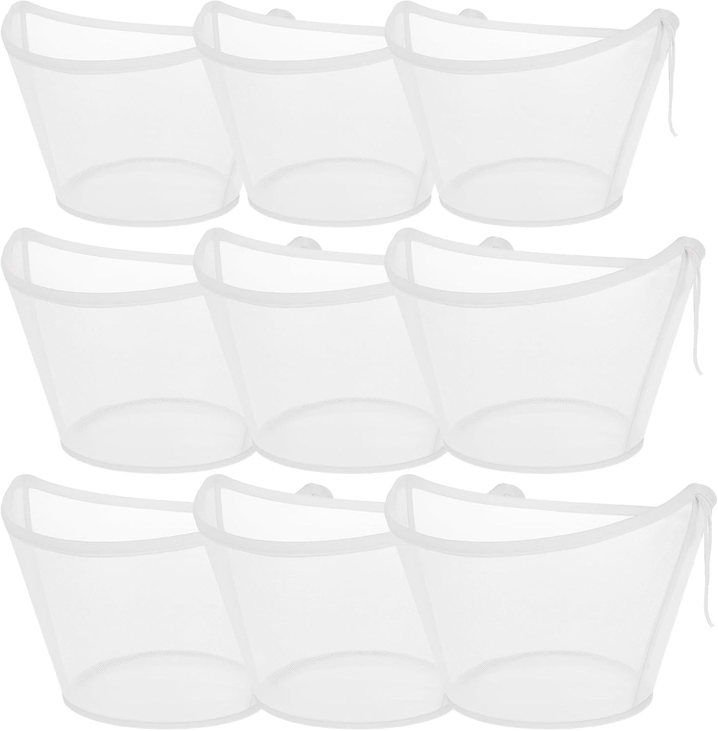 9-Pack Reusable Cheesecloth Nut Milk Bags, Organic Cotton Fine Mesh Food Strainers