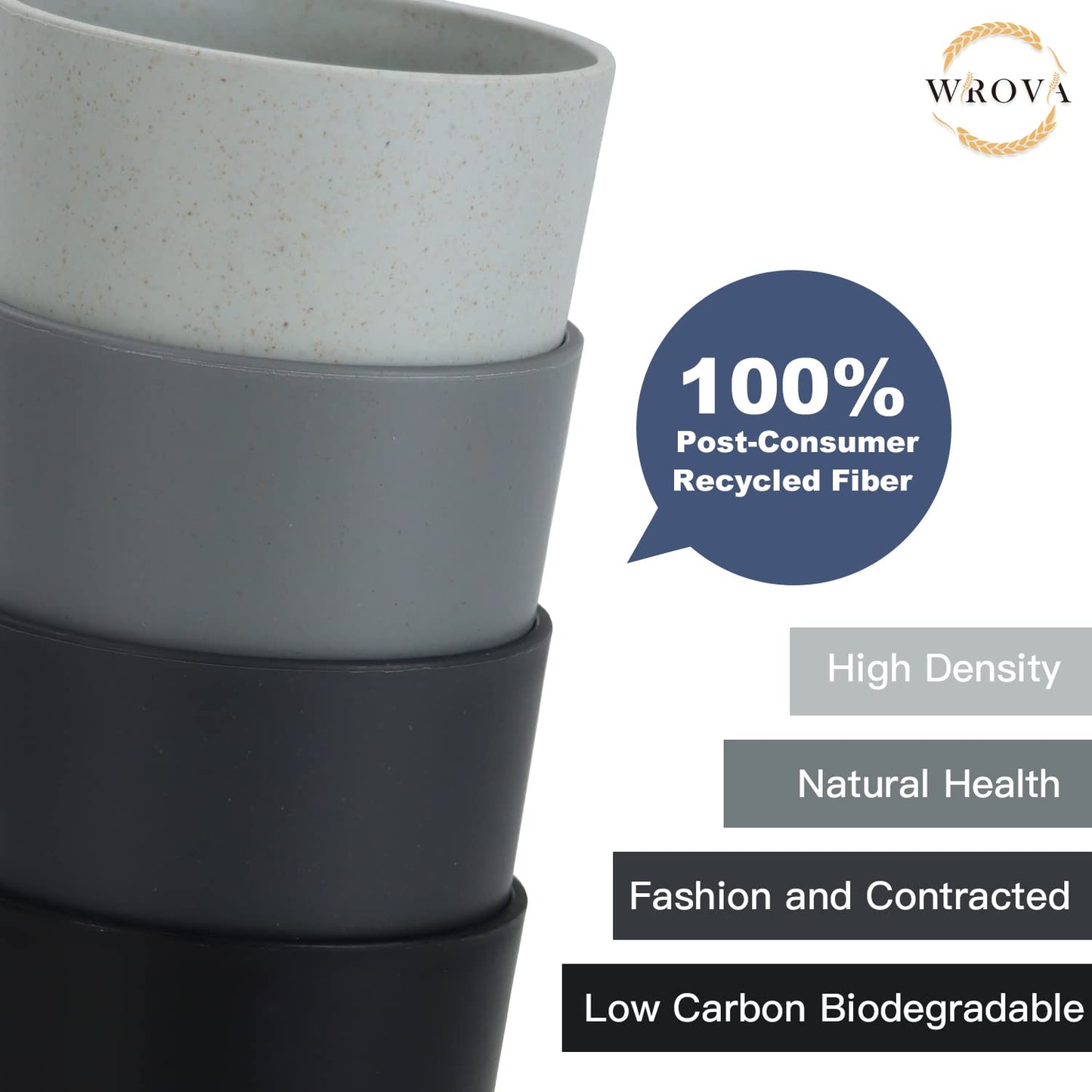Wheat Straw Cups 8 PCS Good Alternative to Plastic Reusable Cups 20 oz Unbreakable Drinking Cup Reusable Dishwasher Safe Water Plastic Glasses Colorful Series