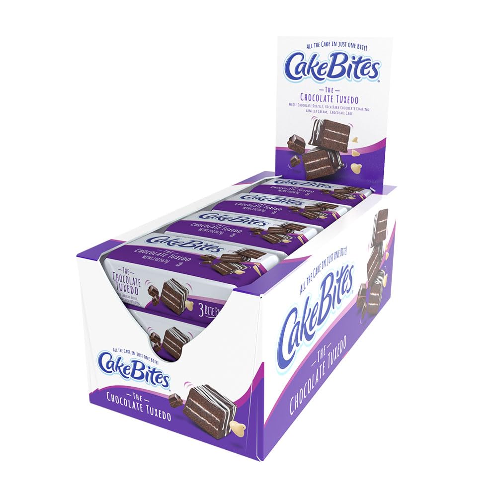 The Original Cakebites by Cookies United, Grab-and-Go Bite-Sized Snack (Classic Italian Rainbow, 8 Pack)