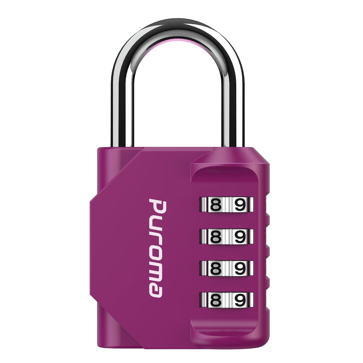 Puroma 4er-Pack Kombinationsschloss, 4-stelliges Spindschloss, wasserdichtes Vorhängeschloss für den Außenbereich, für Schul-, Fitnessstudio-Spind, Sport-Spind, Zaun, Werkzeugkasten, Tor, Koffer, Haspenaufbewahrung (grün)