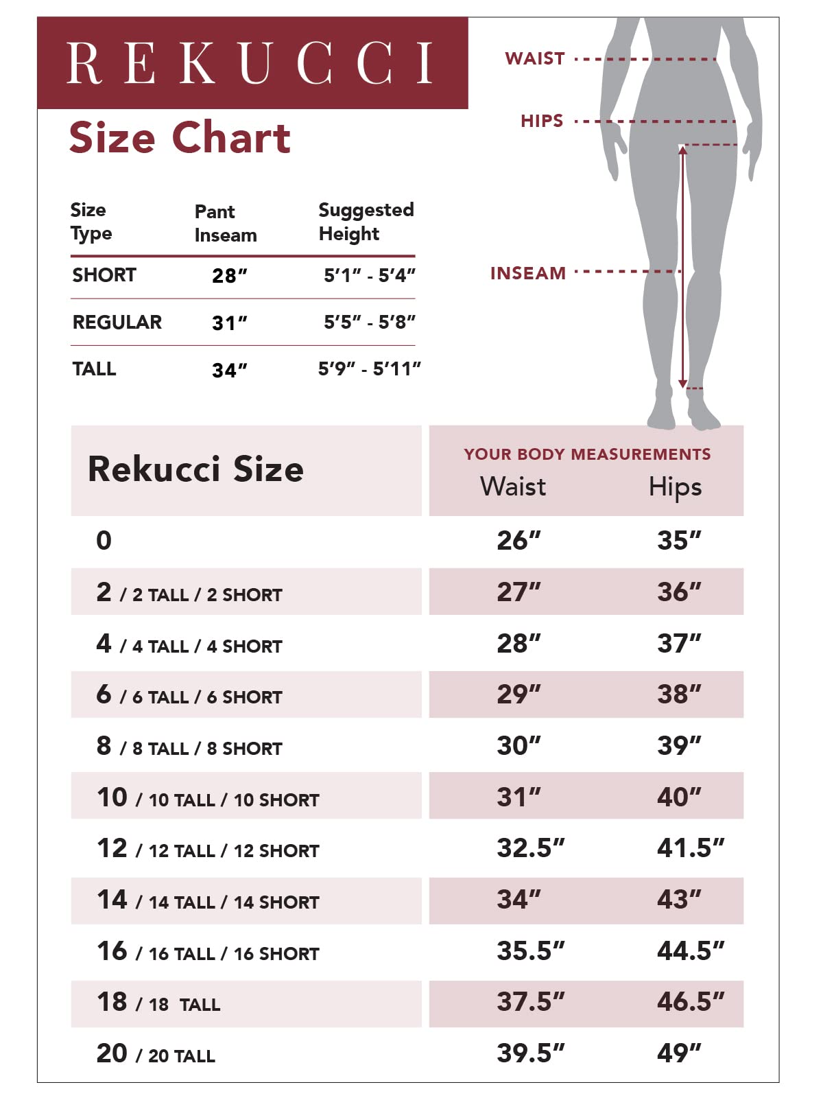Rekucci Smart Stretch-Hose für Damen vom Schreibtisch bis zum Abendessen mit geradem Bein und Reißverschluss