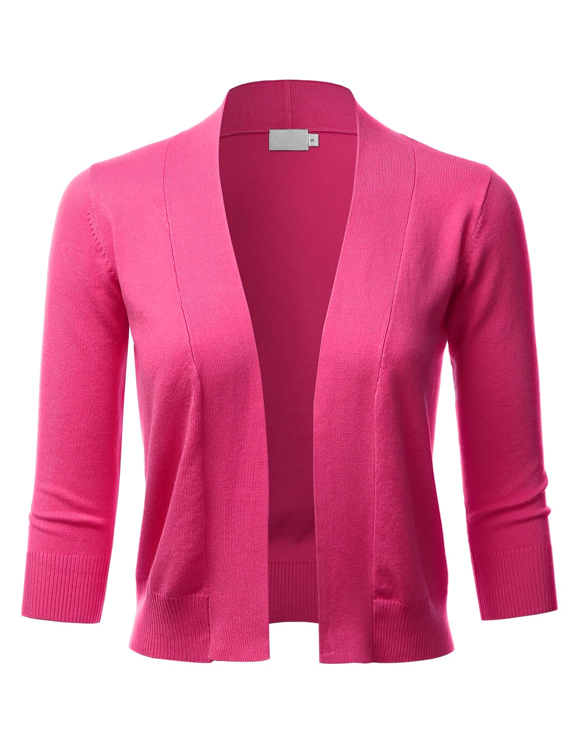 LALABEE Damen-Bolero, klassisch, 3/4-Ärmel, vorne offen, kurz, Cardigan, Shrugs für Kleider (S~XXL)
