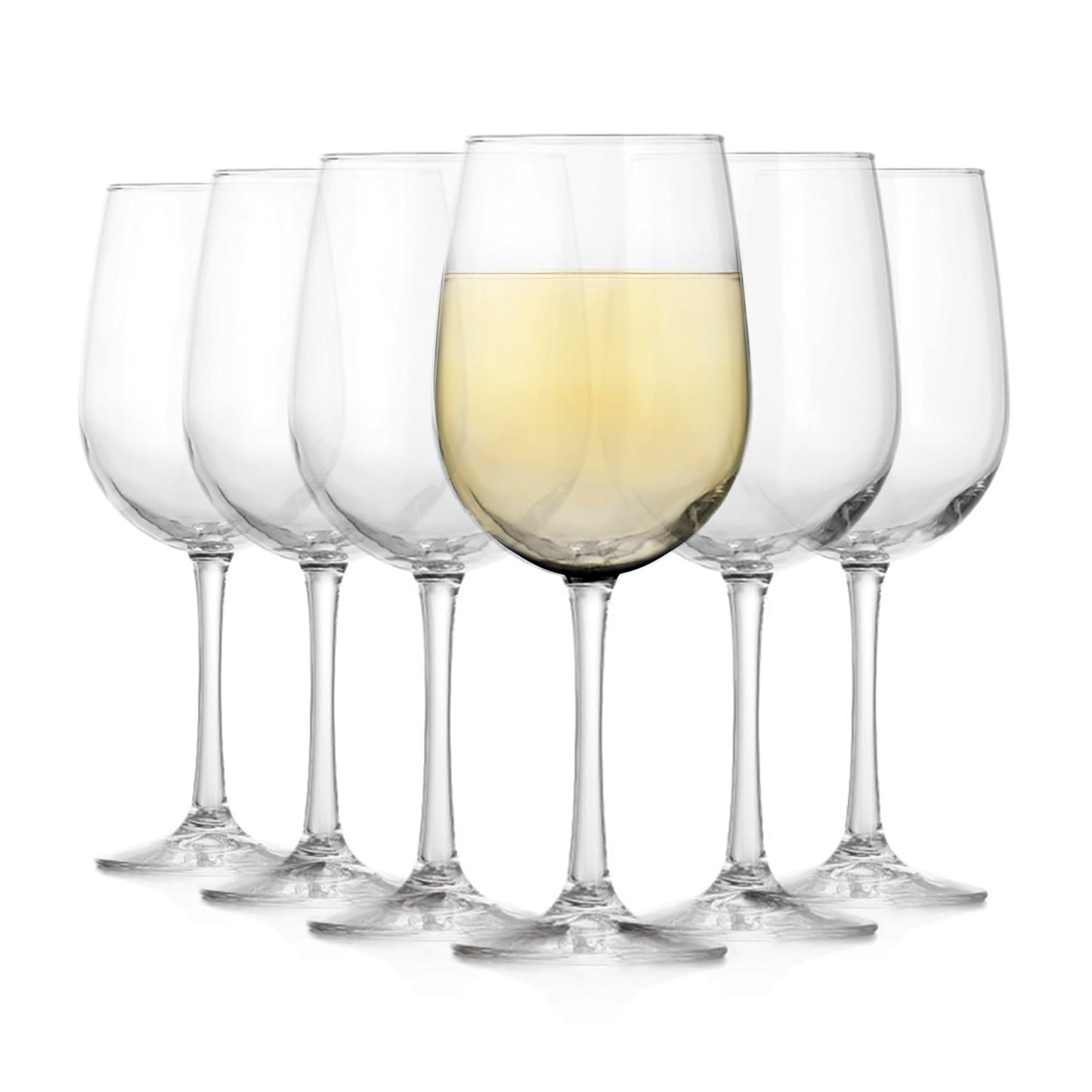 Libbey Vina Red Balloon Wine Glasses, 18.25 Oz Elegant Large Red Wine Glasses Set of 6, Long Stem Glass Wine Glasses for Weddings, Birthdays, and More