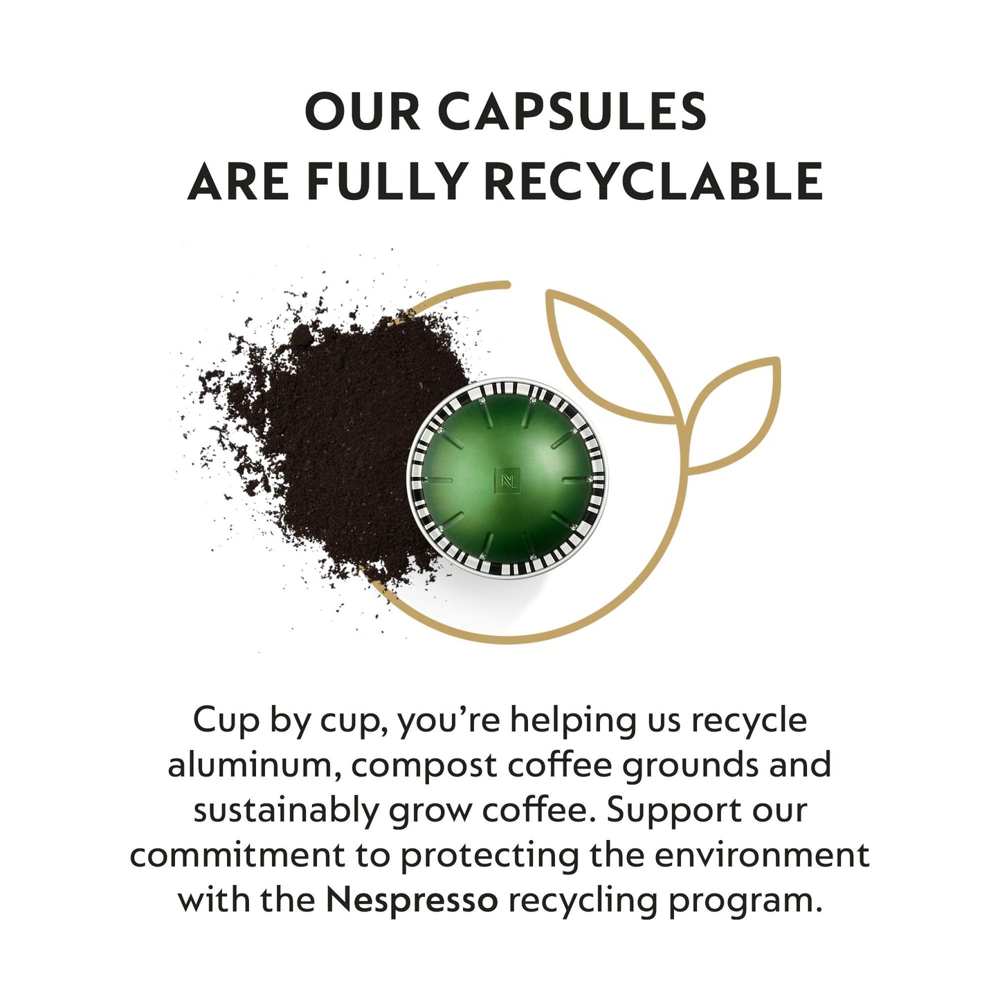 Nespresso-Kapseln Vertuo, Intenso, dunkel gerösteter Kaffee, Kaffeepads à 30 Stück, ergibt 225 ml.