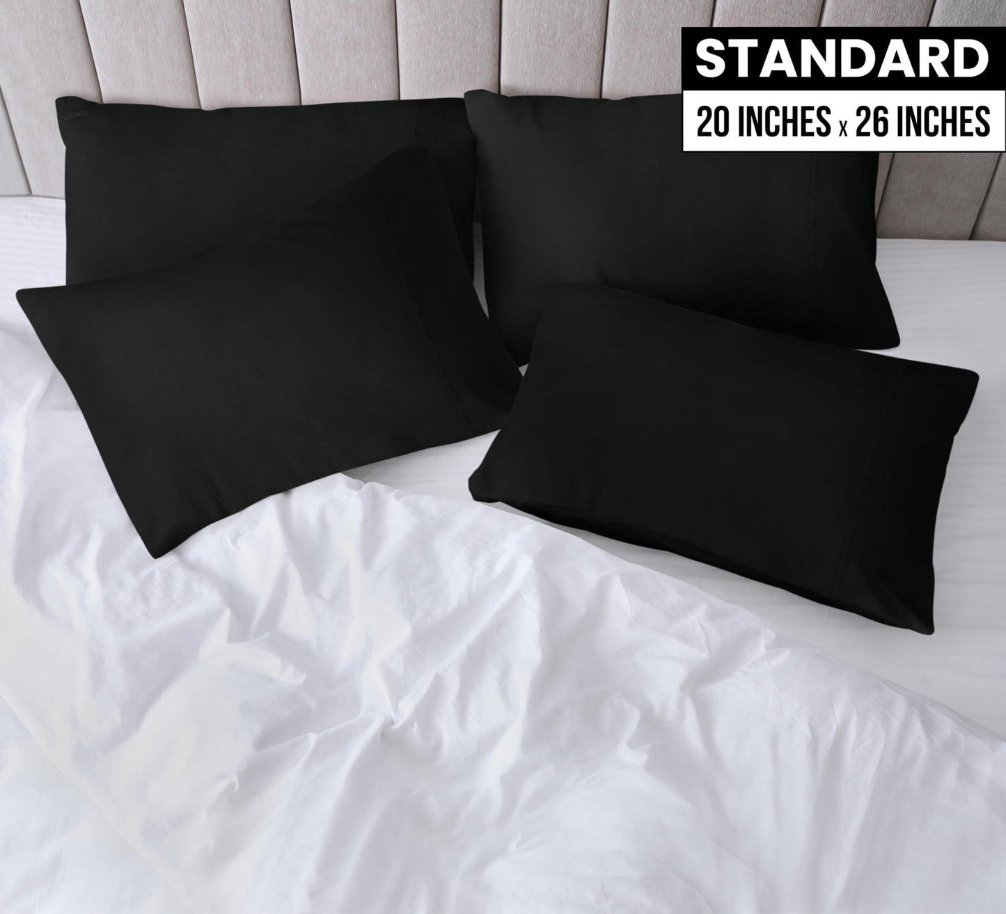 Utopia Bedding Pillow Cases - Envelope Closure - Soft Brushed Microfiber Fabric - Shrinkage and Fade Resistant Pillow