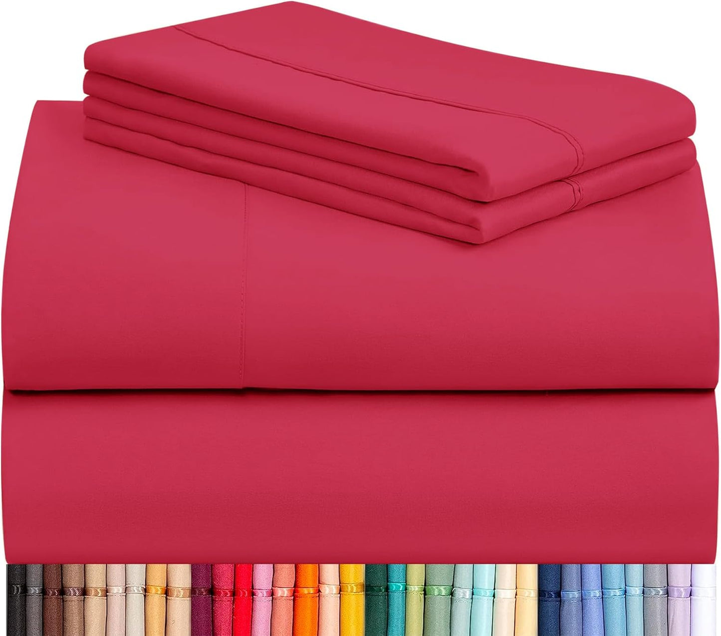 LClub Luxury 4-Piece Cooling Microfiber Sheet Set