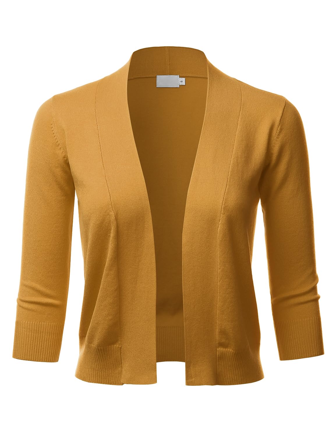 LALABEE Damen-Bolero, klassisch, 3/4-Ärmel, vorne offen, kurz, Cardigan, Shrugs für Kleider (S~XXL)