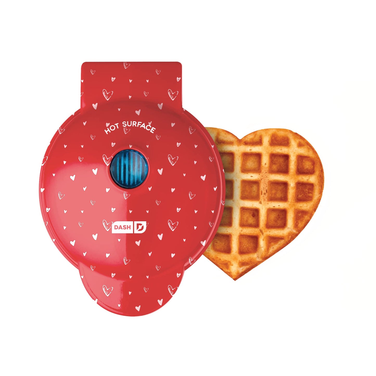 DASH Mini Maker for Individual Waffles, Hash Browns, Keto Chaffles with Easy to Clean, Non-Stick Surfaces, 4 Inch, White Pineapple