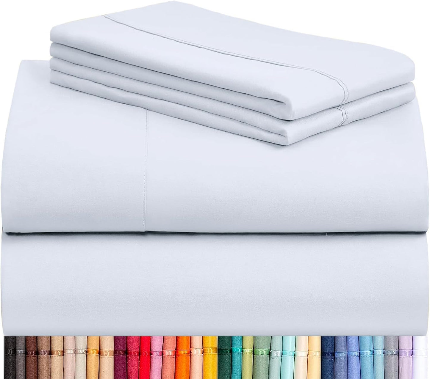 LClub Luxury 4-Piece Cooling Microfiber Sheet Set