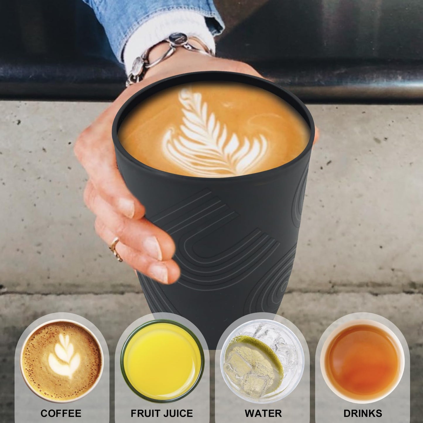 Wheat Straw Cups 8 PCS Good Alternative to Plastic Reusable Cups 20 oz Unbreakable Drinking Cup Reusable Dishwasher Safe Water Plastic Glasses Colorful Series