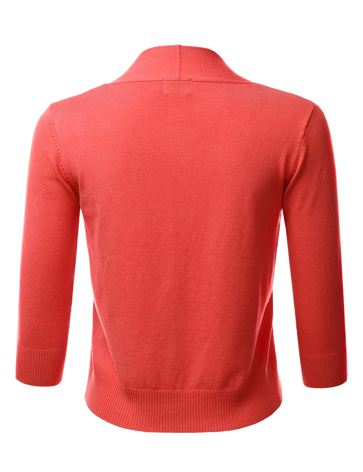 LALABEE Damen-Bolero, klassisch, 3/4-Ärmel, vorne offen, kurz, Cardigan, Shrugs für Kleider (S~XXL)