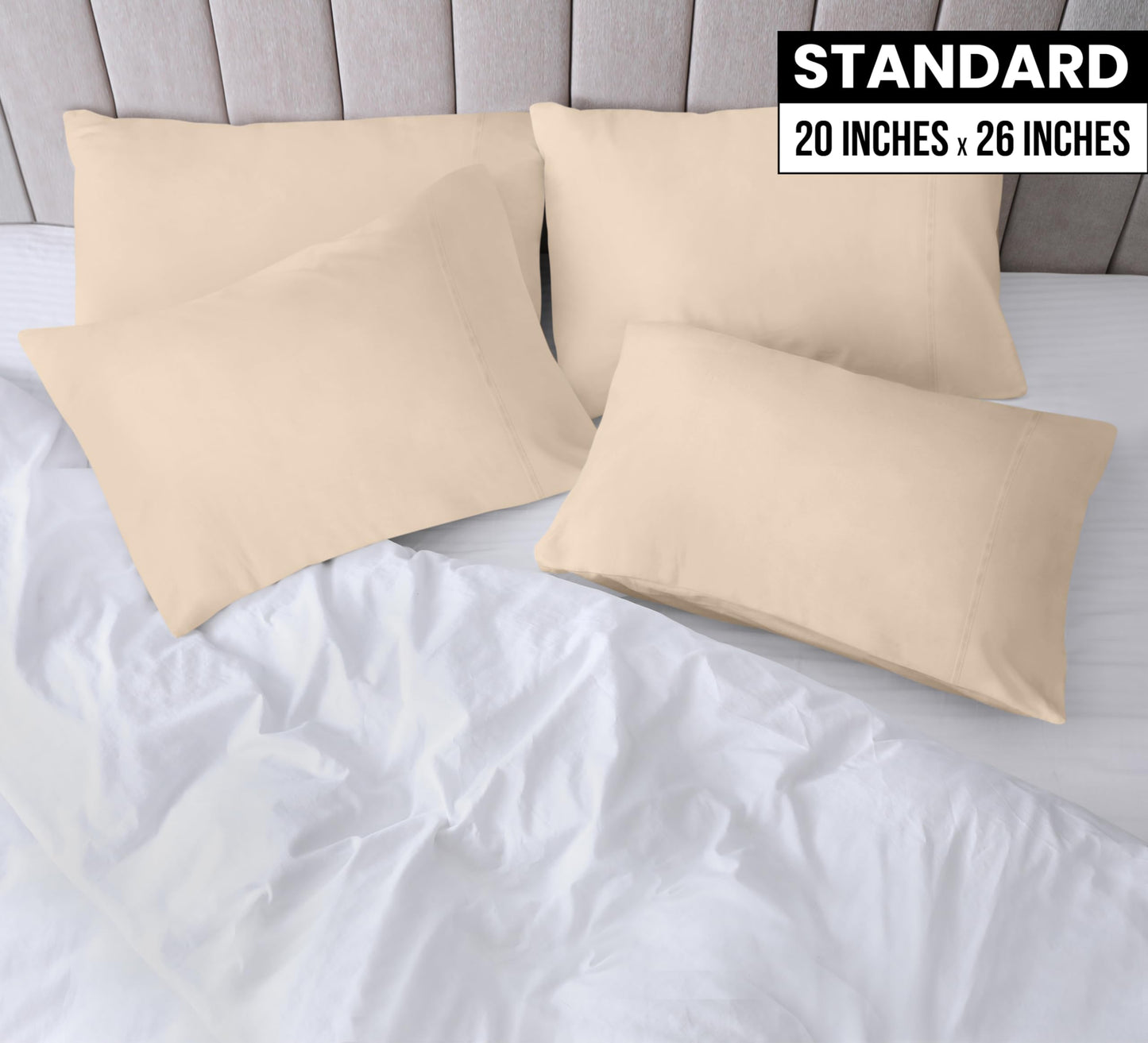 Utopia Bedding Pillow Cases - Envelope Closure - Soft Brushed Microfiber Fabric - Shrinkage and Fade Resistant Pillow