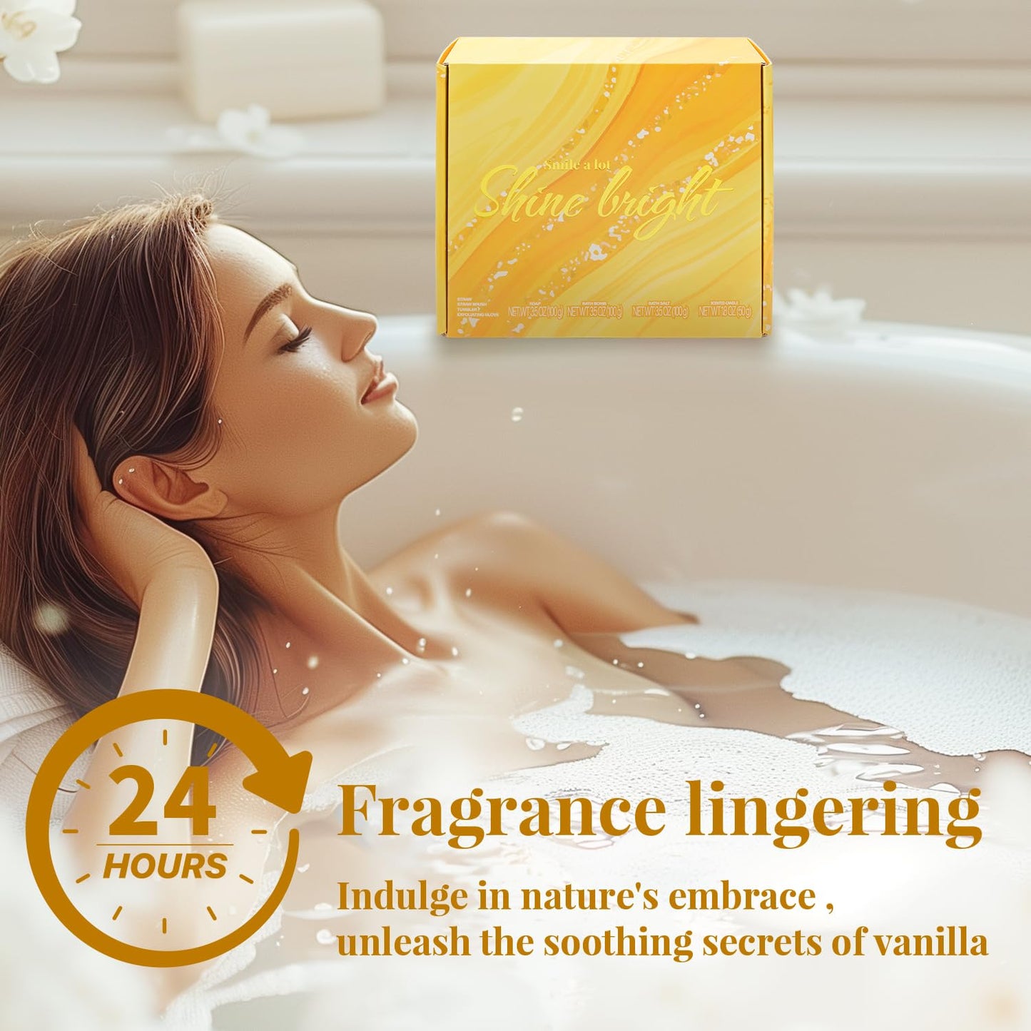 Spa-Geschenke für Frauen, Geschenkset, Selbstpflegeset, Geburtstagsgeschenke, 5-teiliges Rosenbadeset mit Massageöl, Badebombe, Salzpeeling, Seife, Handcreme, Weihnachtsgeschenke für Mama