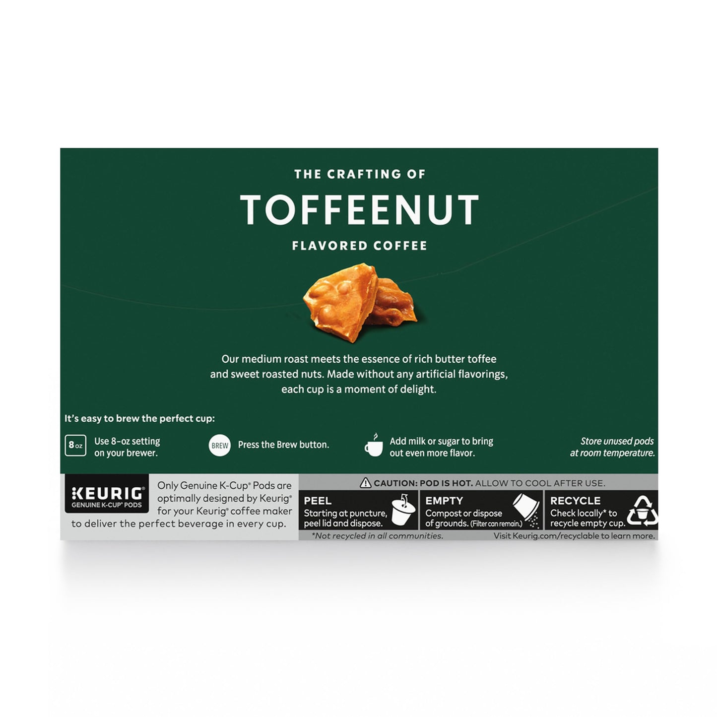 Starbucks K-Cup-Kaffeepads, natürlich aromatisiertes Kaffee-Vielfaltspaket für Keurig-Kaffeemaschinen, 100 % Arabica, 1 Schachtel (40 Pads)