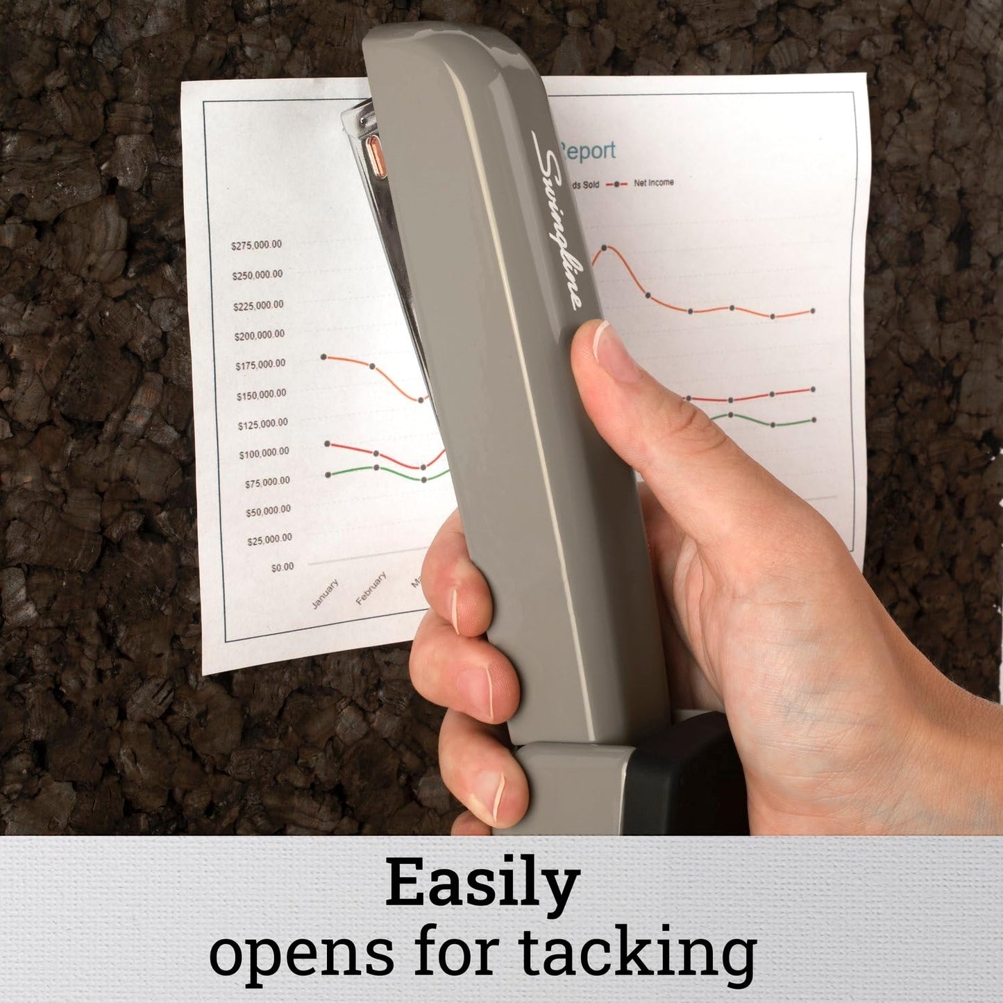 Swingline Stapler, 30 Sheet Capacity, 747 Business Stapler, Jam Free, Metal, Gold Chrome (74721)