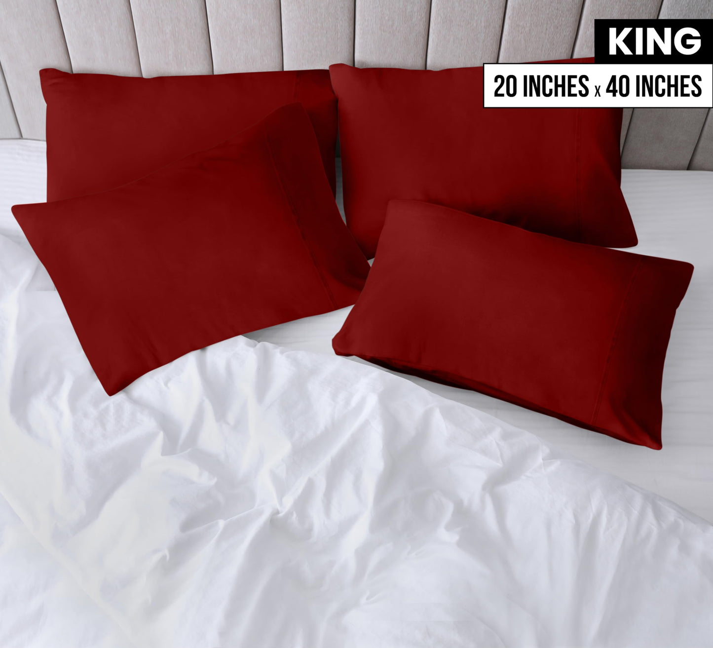 Utopia Bedding Pillow Cases - Envelope Closure - Soft Brushed Microfiber Fabric - Shrinkage and Fade Resistant Pillow