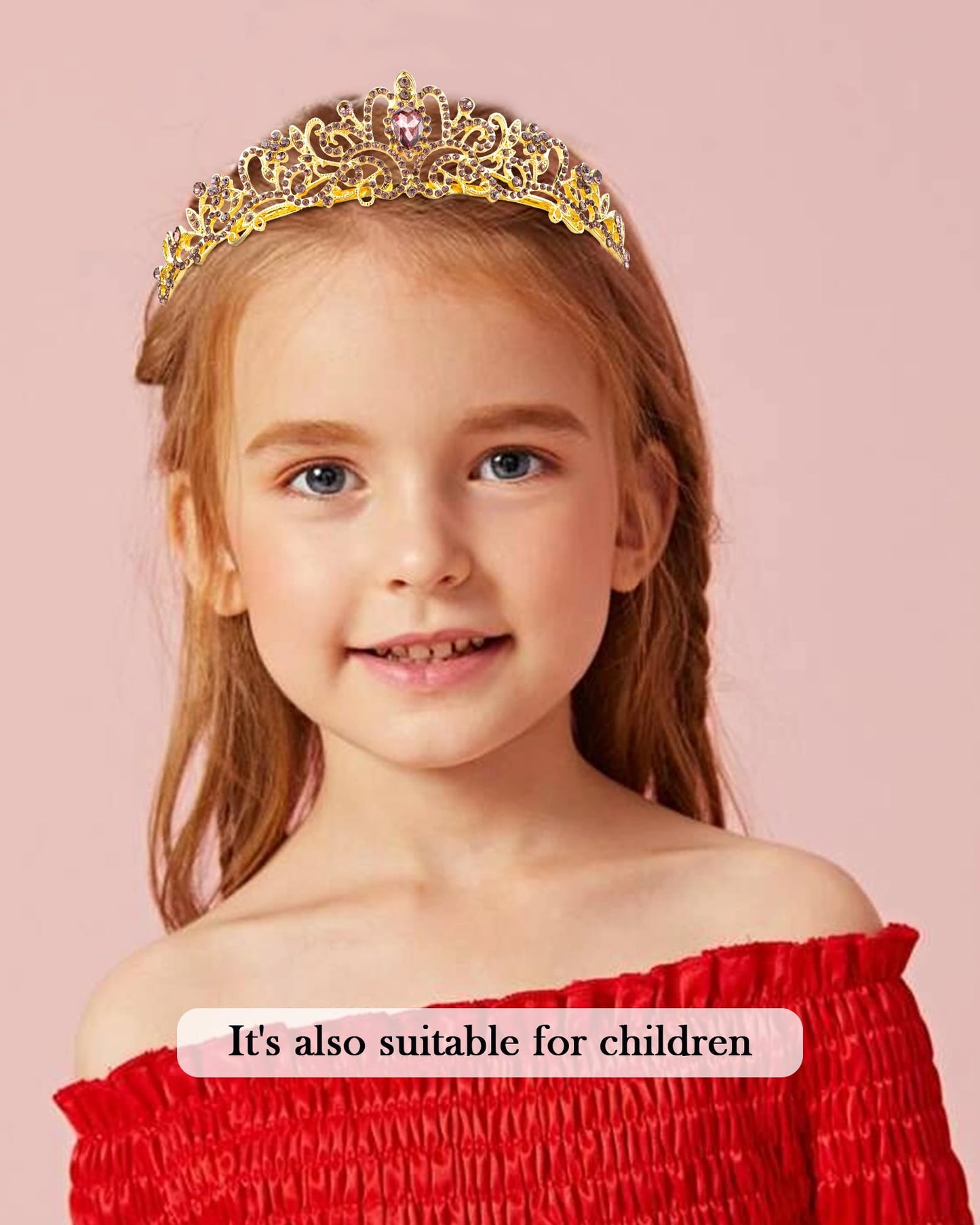 COCIDE Tiara Crystal Crowns Princess Rhinestone Crown with Combs Bride Headbands Bridal Wedding Prom Birthday Party Hair Accessories Jewelry for Women Girls (Silver)