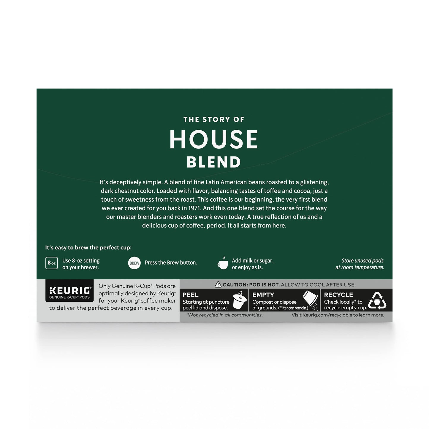 Starbucks K-Cup-Kaffeepads, natürlich aromatisiertes Kaffee-Vielfaltspaket für Keurig-Kaffeemaschinen, 100 % Arabica, 1 Schachtel (40 Pads)