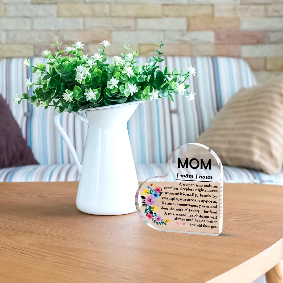 A heartfelt thank-you gift that says it all—beautifully printed on a clear 4.7 x 4.3 inch acrylic sign. Stylish, lightweight, and ready to display on any desk, shelf, or tabletop. Each piece is gift-ready and designed to leave a lasting impression.