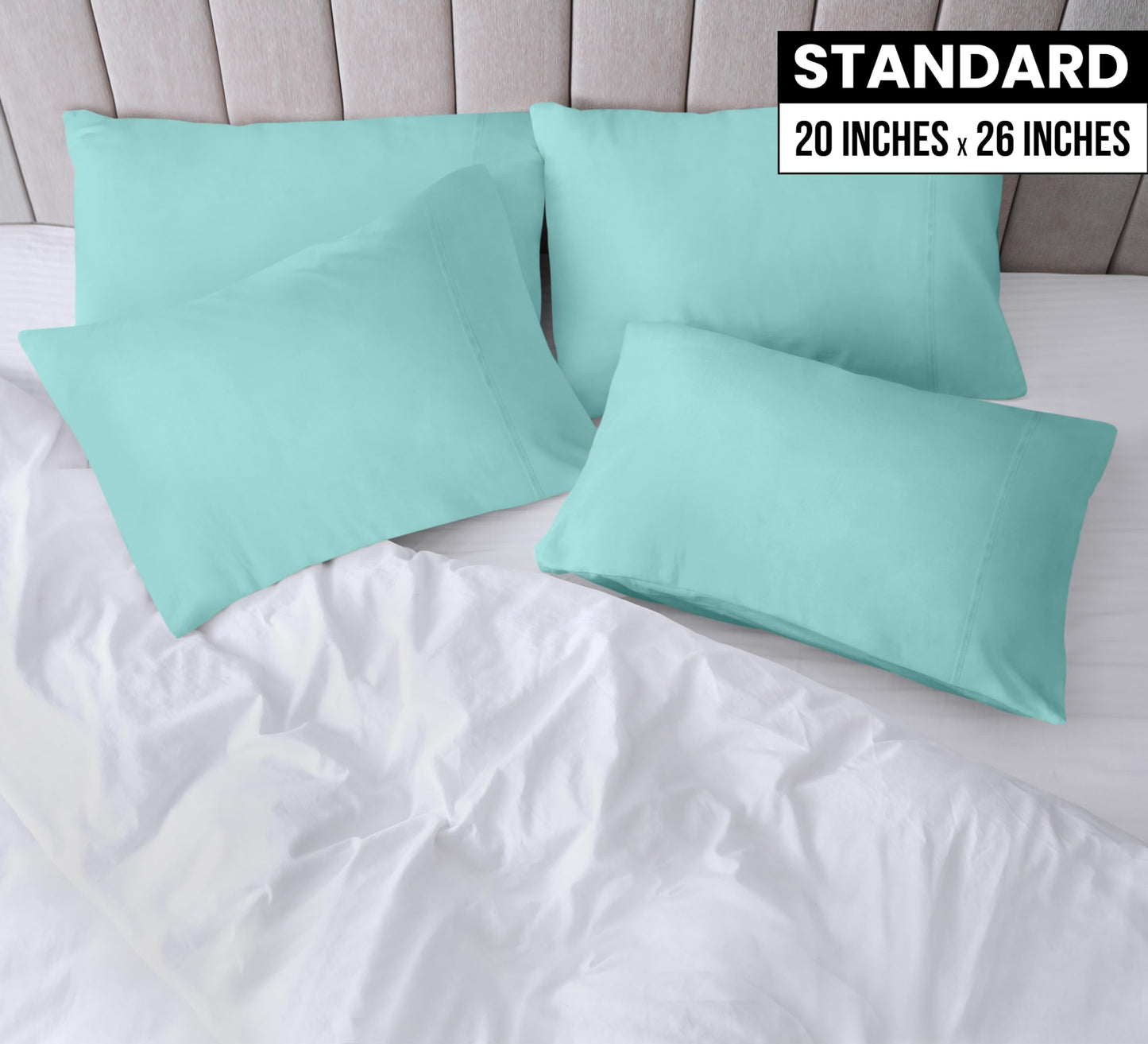 Utopia Bedding Pillow Cases - Envelope Closure - Soft Brushed Microfiber Fabric - Shrinkage and Fade Resistant Pillow