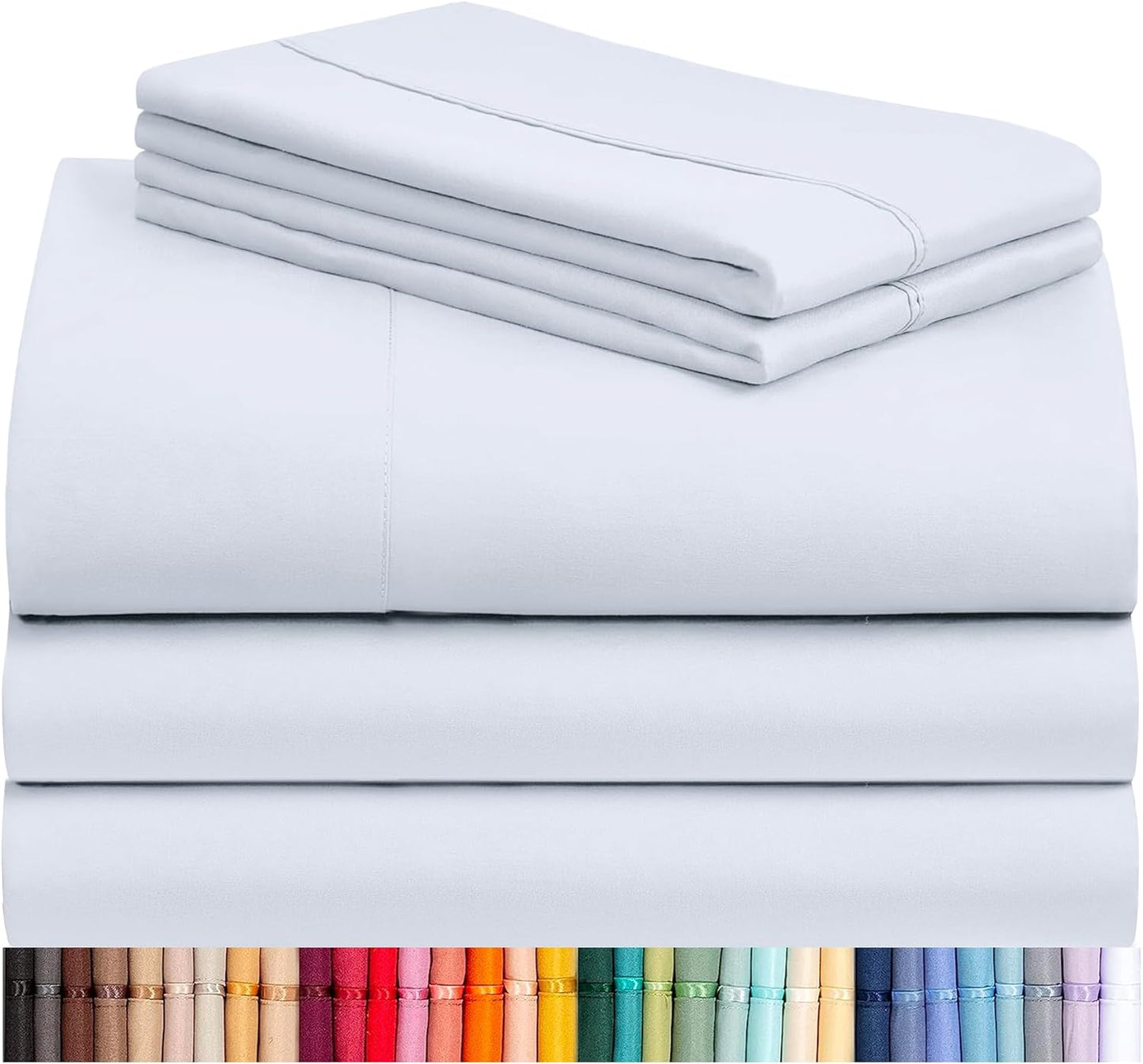 LClub Luxury 4-Piece Cooling Microfiber Sheet Set