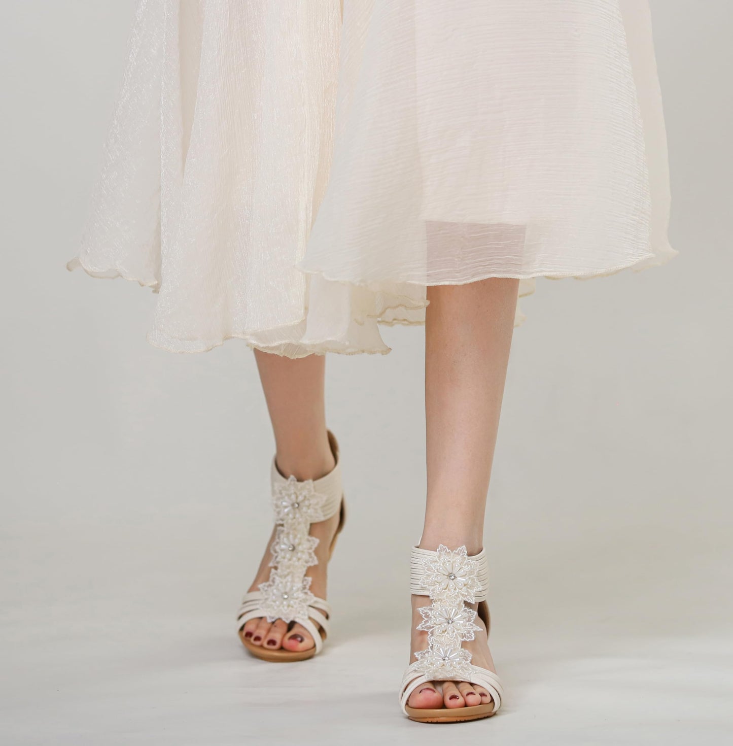Keilsandalen für Damen, elegant, lässig, für den Sommer, süß, bequem, mit Keilabsatz, Strandsandale